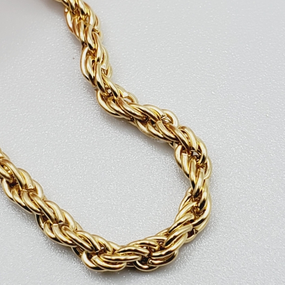 Gold filled rope chain bracelet new 7.5" long - Picture 7 of 10